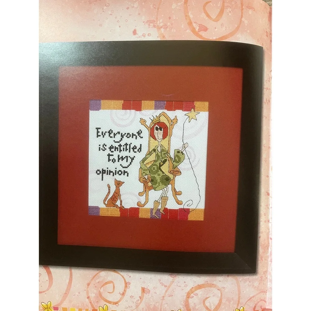 Leisure Arts Born To Shop Life Lessons Cross Stitch Pattern Book 10 Designs 4407